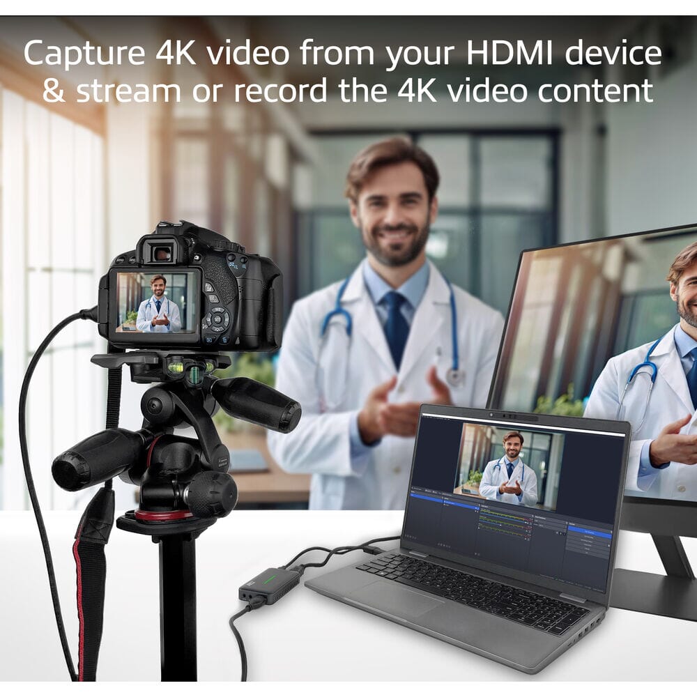 ACT USB-C Video Capture Card, HDMI 4K@60Hz PT, 4K@30Hz Aufnahme