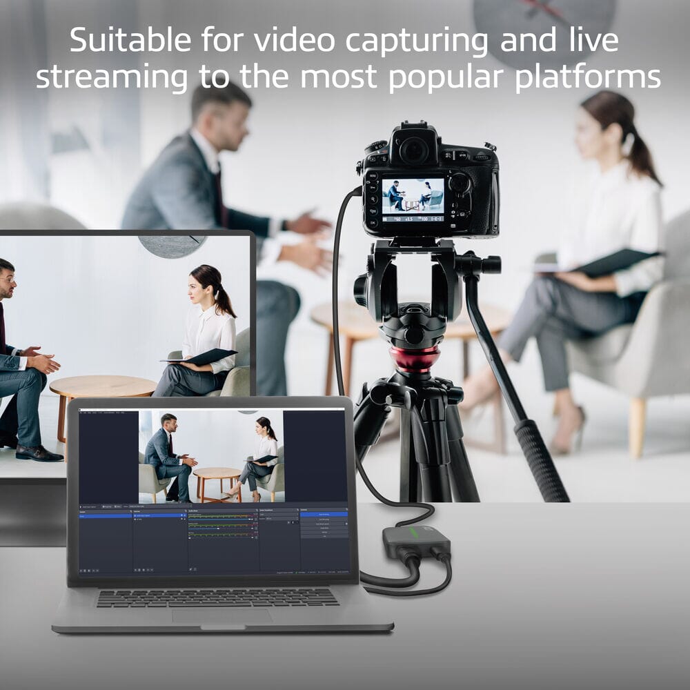ACT USB-C Video Capture Card, HDMI 4K@60Hz PT, 4K@30Hz Aufnahme