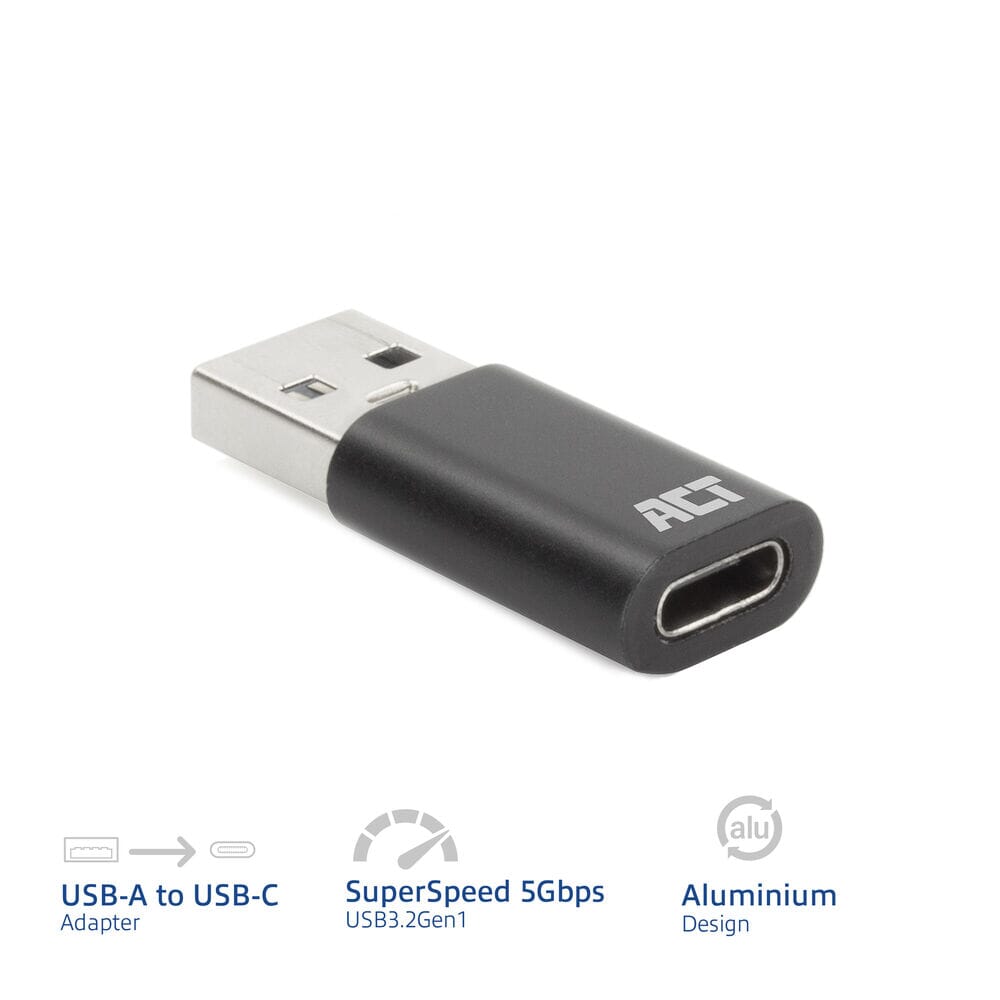 ACT USB-A male to USB-C female adapter