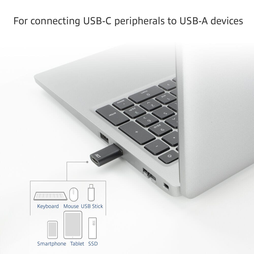 ACT USB-A male to USB-C female adapter