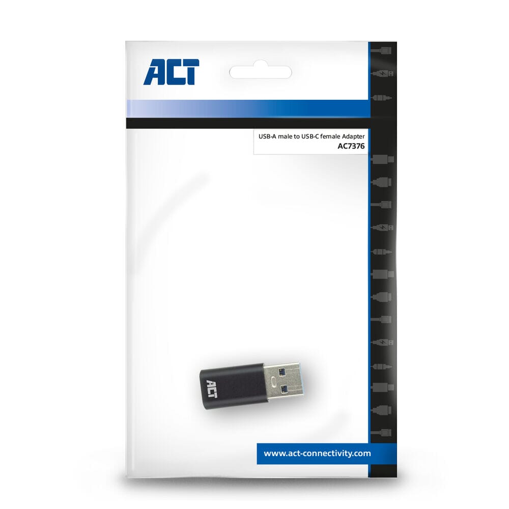ACT USB-A male to USB-C female adapter