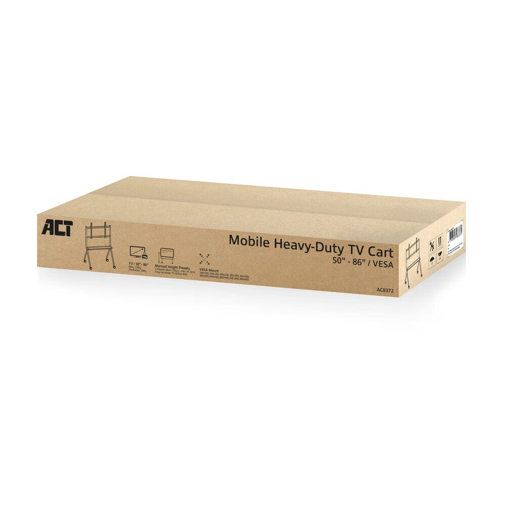 ACT Mobile tv/monitor floor stand, 50 up to 86 inch, VESA