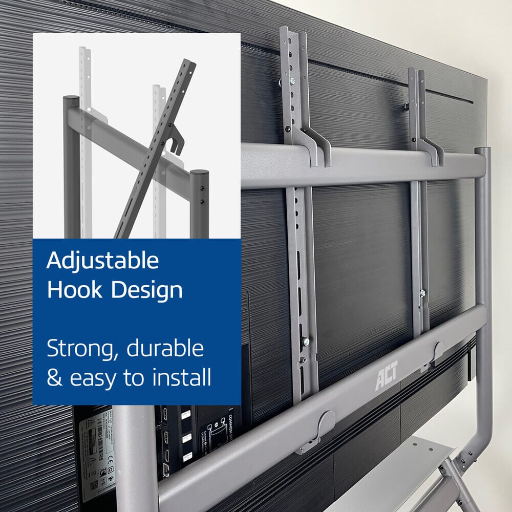 ACT Mobile tv/monitor floor stand, 50 up to 86 inch, VESA