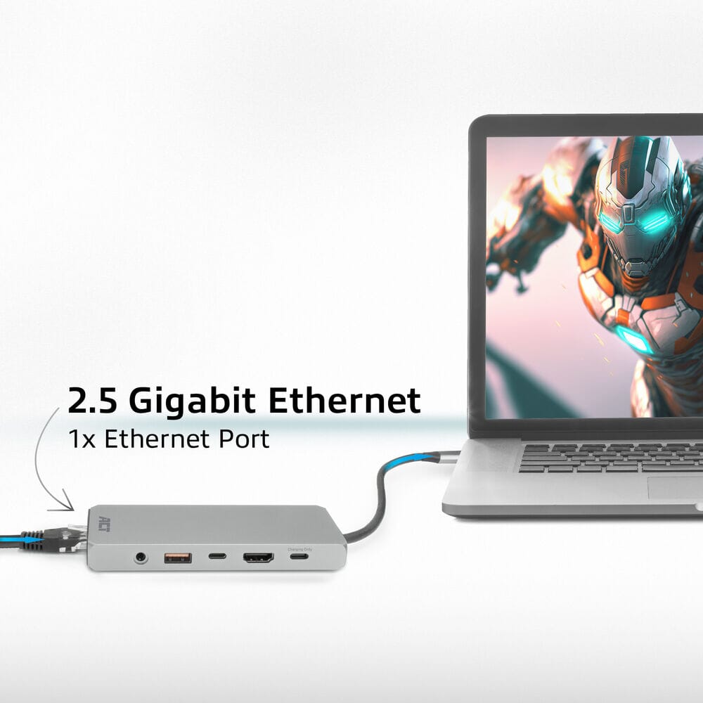 ACT USB-C 4K / 8K 60Hz docking station for 1 HDMI monitor