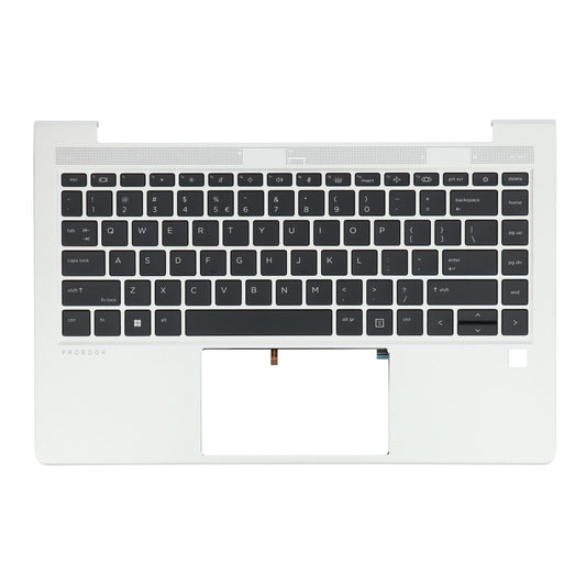 Clavier d'ordinateur portable HP Qwerty US + capot supérieur, BL - Argent
