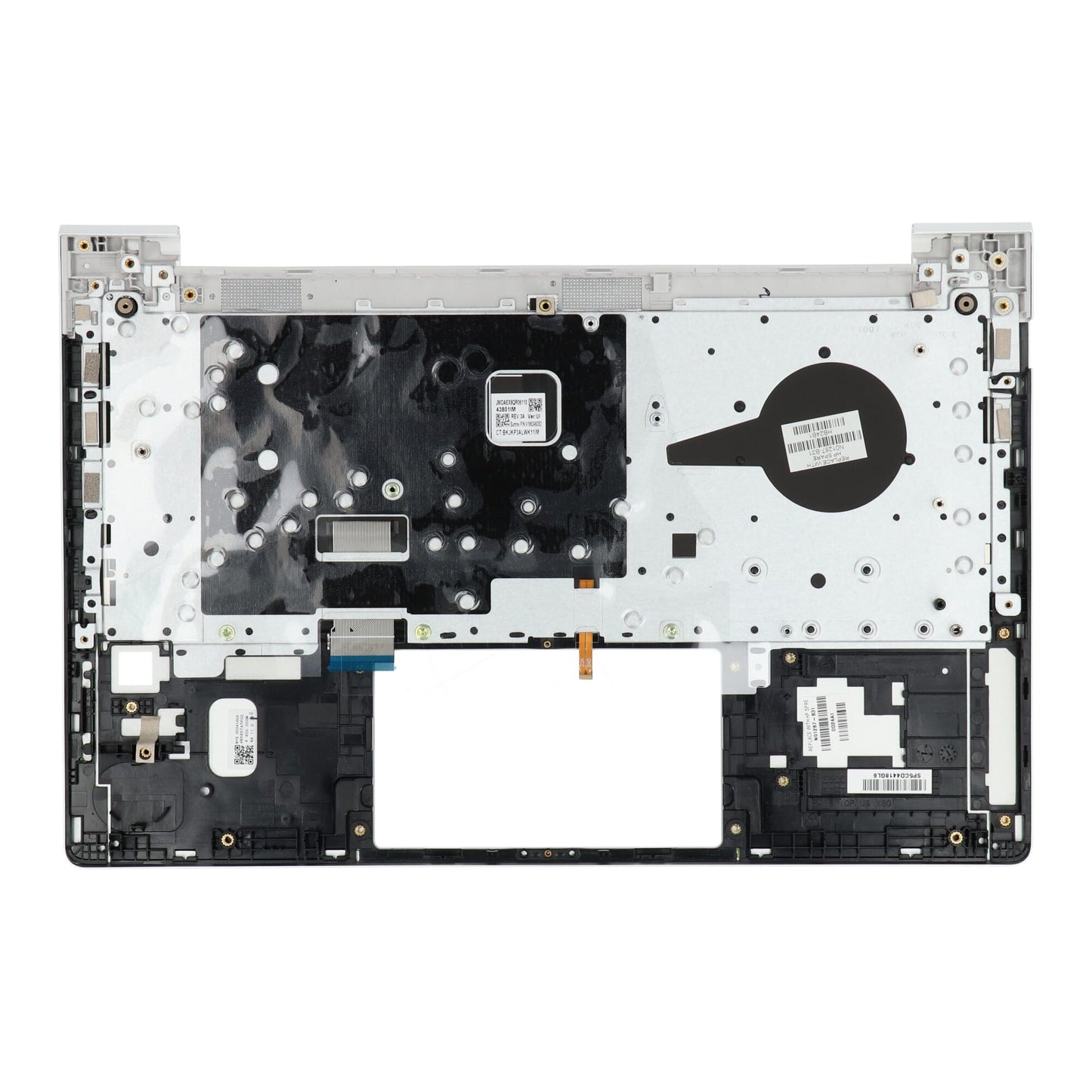 HP Laptop Tastatur Qwerty US + Top Cover, BL - Silber