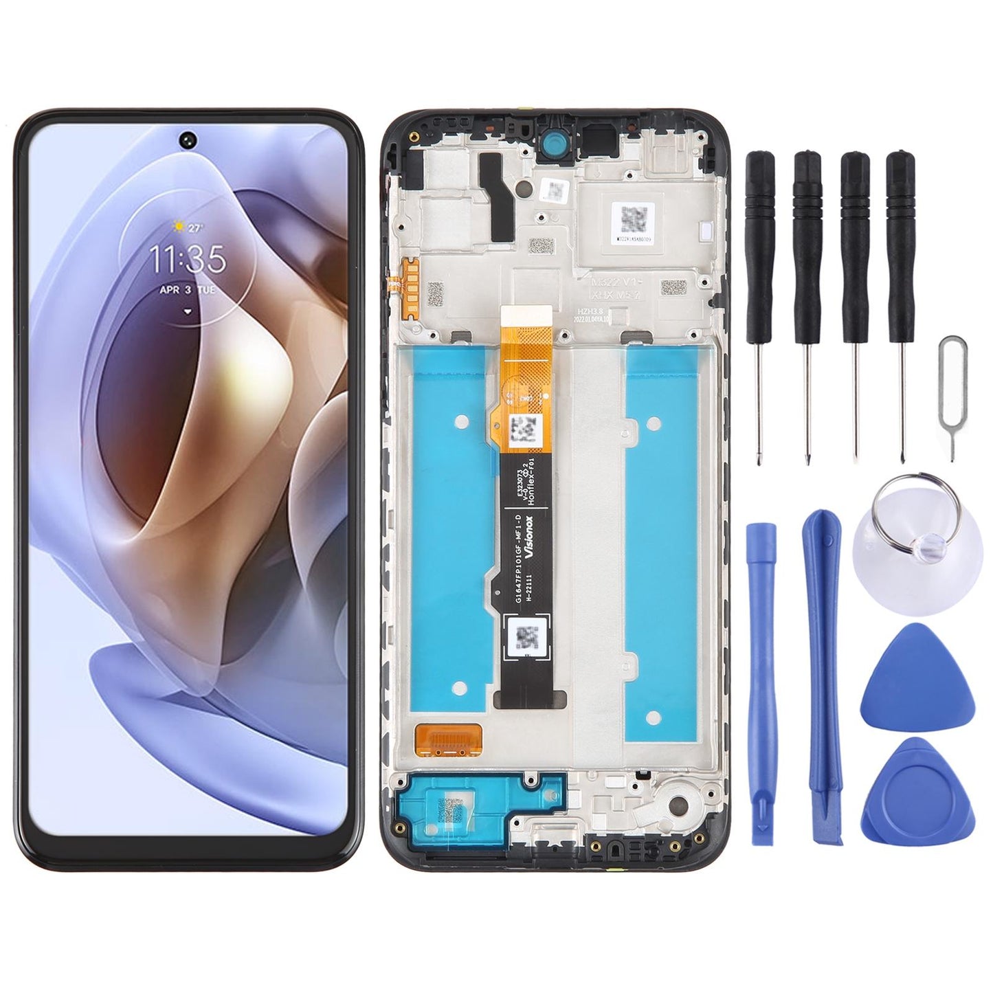 Display unit AMOLED voor Motorola Moto G31