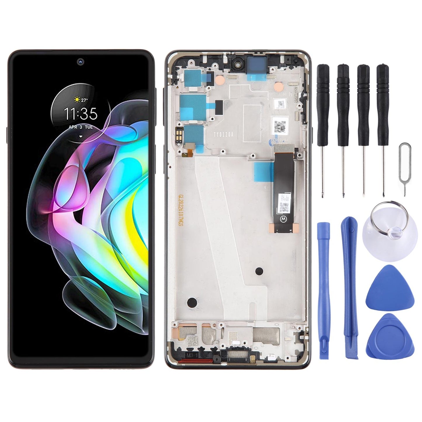 Display unit AMOLED voor Motorola Moto Edge 20