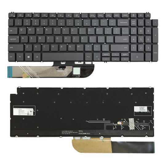 Laptoptoetsenbord met verlichting US-indeling voor Dell Inspiron 15 7590 / 7591 / 7791 (zwart)