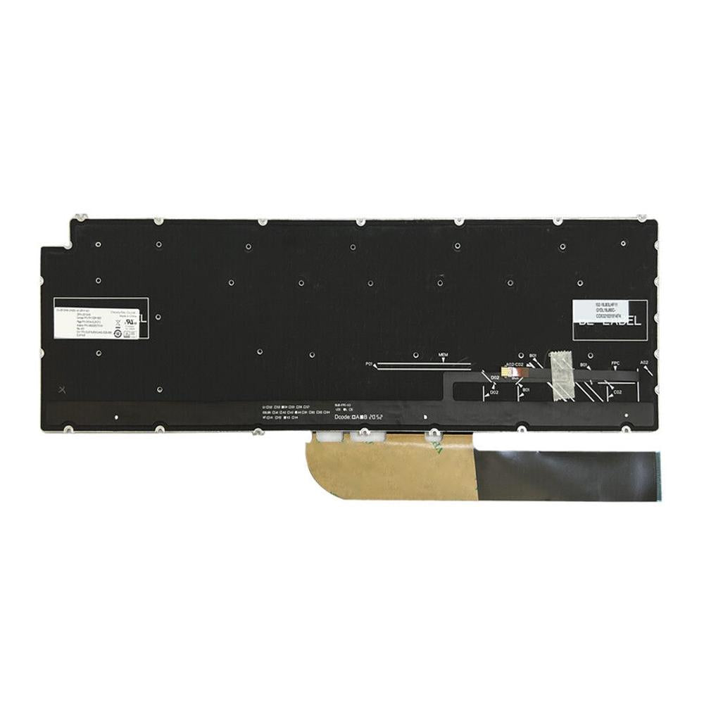 Laptoptoetsenbord met verlichting US-indeling voor Dell Inspiron 15 7590 / 7591 / 7791 (zwart)