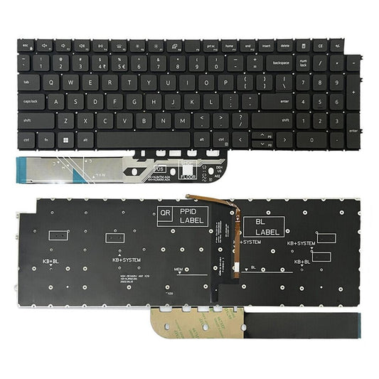 Laptoptoetsenbord met verlichting US-indeling voor Dell Inspiron 15-3511 / 3515 / 5510 / 7510 en 16-7610 (zwart)