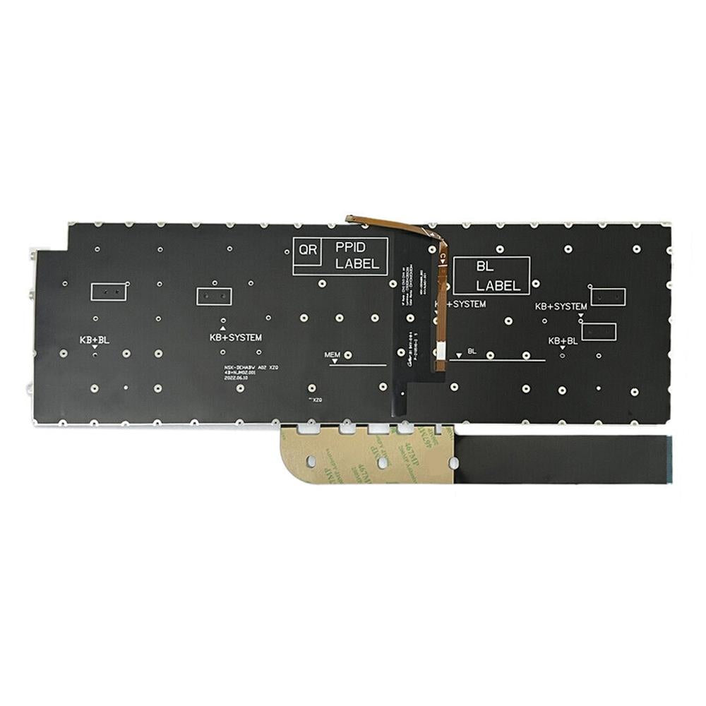 Laptoptoetsenbord met verlichting US-indeling voor Dell Inspiron 15-3511 / 3515 / 5510 / 7510 en 16-7610 (zwart)