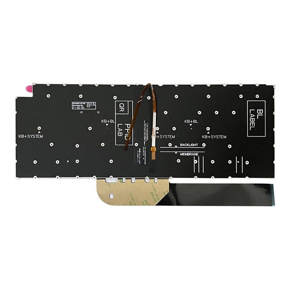 Laptoptoetsenbord met verlichting voor Dell Vostro 5310 5320 5410 Latitude 3320 3420 US-indeling (zwart)