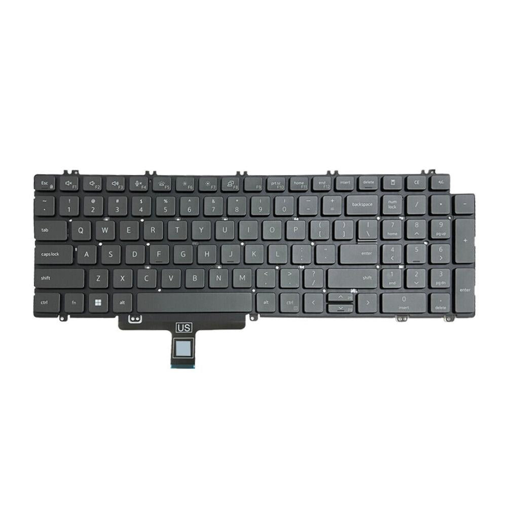 Laptoptoetsenbord met verlichting US-indeling voor Dell Latitude 5520 / 5521 en Precision 3560 / 3561 (zwart)