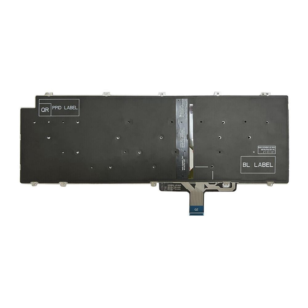 Laptoptoetsenbord met verlichting US-indeling voor Dell Latitude 5520 / 5521 en Precision 3560 / 3561 (zwart)