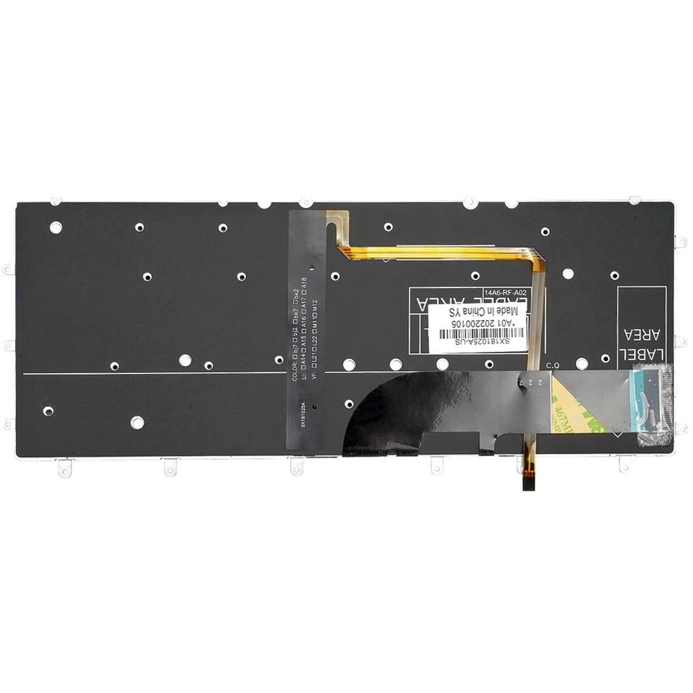Laptoptoetsenbord met verlichting US-indeling voor Dell XPS 13 9343 / 9350 / 9360 (zwart)
