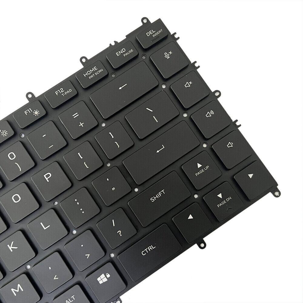 Laptoptoetsenbord met verlichting US-indeling voor Dell Alienware x15 R1 / R2 (zwart)