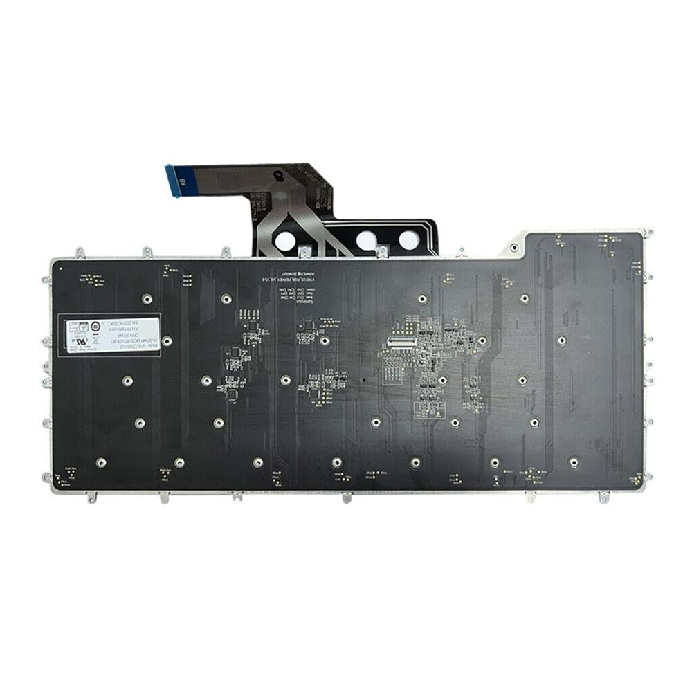 Laptoptoetsenbord met RGB-verlichting US-indeling voor Dell Alienware m15 R3 / R4 (wit, 0Y00RH)