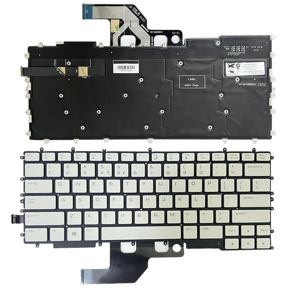 Laptoptoetsenbord met RGB-verlichting US-indeling voor Dell Alienware m15 R3 / R4 (YGFJK PK132VR2B01)