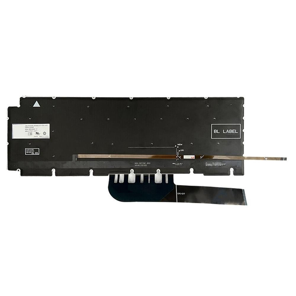 Laptoptoetsenbord met verlichting voor Dell Latitude 7400 / 5400 / 3400 (Spaanse indeling, zwart)