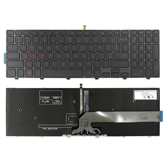 Laptoptoetsenbord met verlichting voor Dell Inspiron 15-3000 / 15-5000 en XPS 15-9550 (rode opdruk)