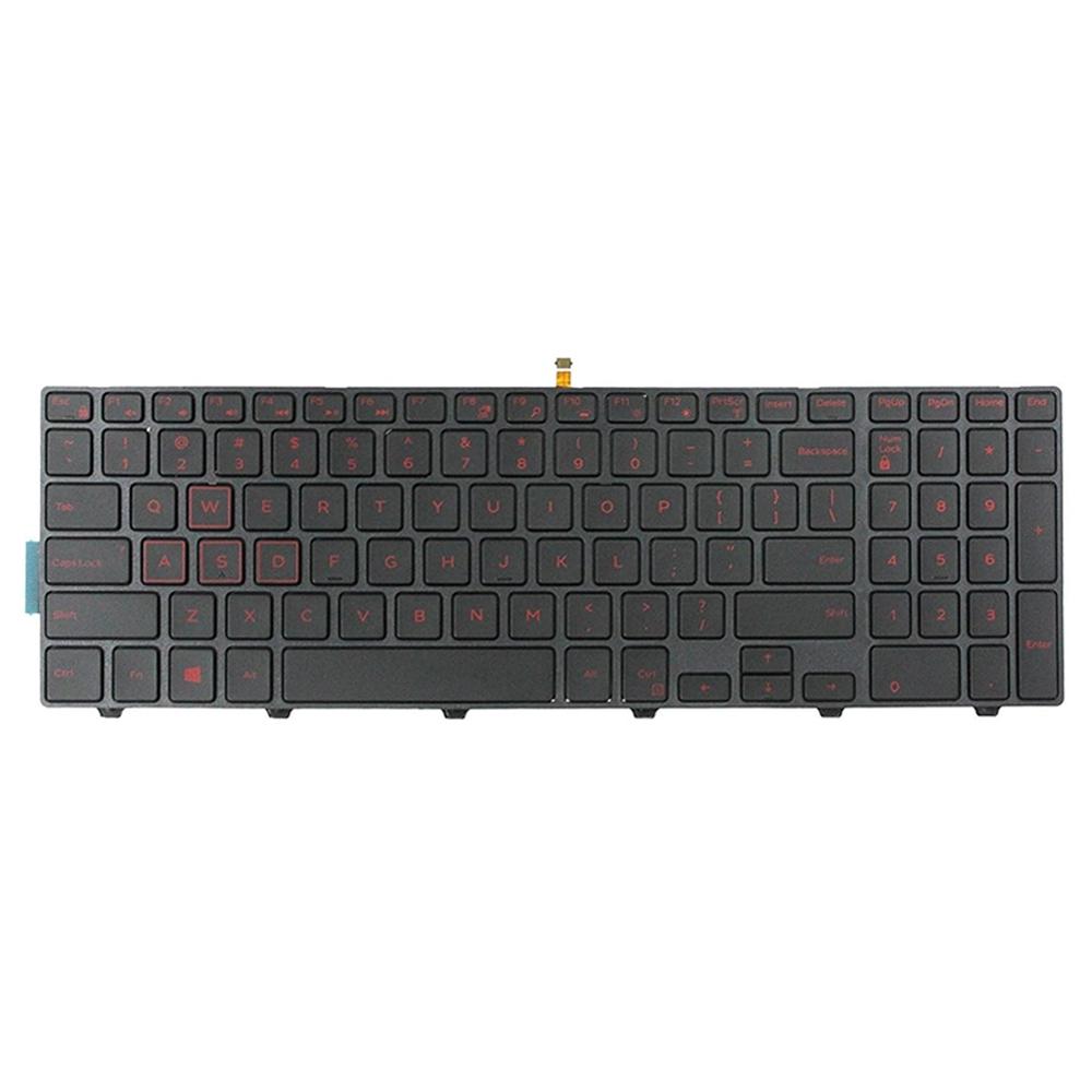 Laptoptoetsenbord met verlichting voor Dell Inspiron 15-3000 / 15-5000 en XPS 15-9550 (rode opdruk)