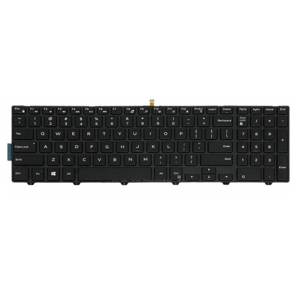 Laptoptoetsenbord met verlichting US-indeling voor Dell 15-9550 / 15-3000 / 15-5542 (witte opdruk)