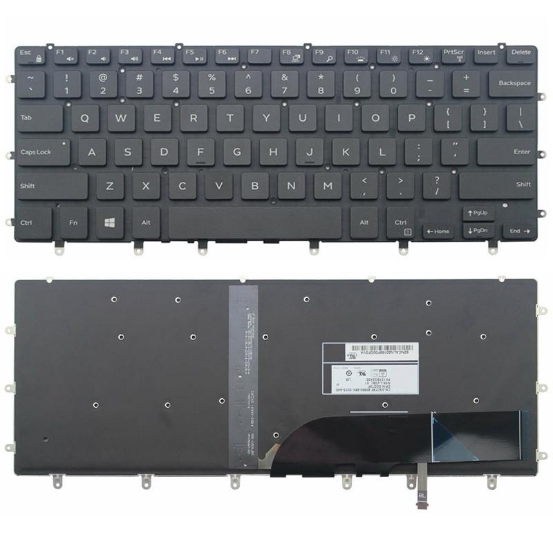 Laptoptoetsenbord voor Dell Precision 5510 / XPS 15-9550 / Inspiron 15-7558 (US-indeling, zwart)