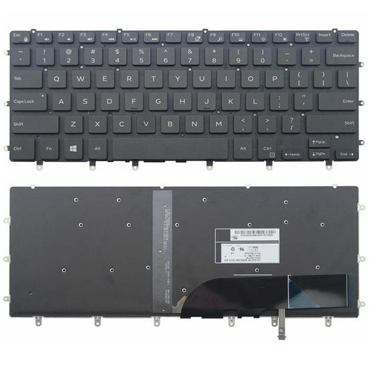 Laptoptoetsenbord voor Dell Precision 5510 / XPS 15-9550 / Inspiron 15-7558 (US-indeling, zwart)