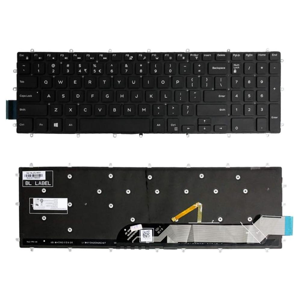 Verlicht laptoptoetsenbord voor Dell G3 3579 / 3779, G5 5587 en G7 7588 (US, witte opdruk)