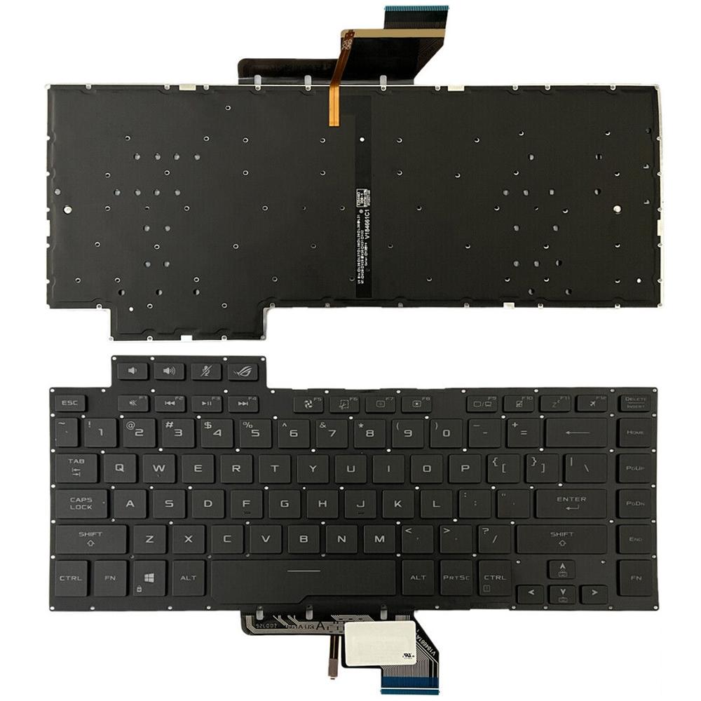 Laptoptoetsenbord met witte verlichting voor Asus ROG GU502G / GU502GV / GU502GU (US-indeling)