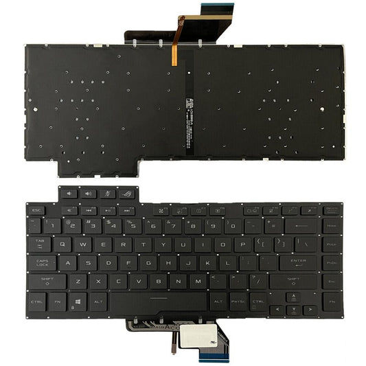 Laptoptoetsenbord met witte verlichting voor Asus ROG GU502G / GU502GV / GU502GU (US-indeling)