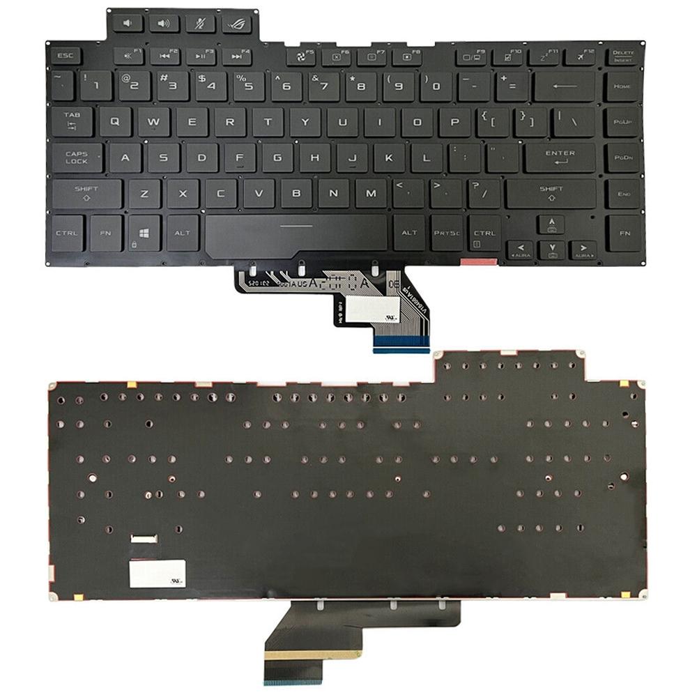 Laptoptoetsenbord met kleurverlichting US-indeling voor ASUS ROG GU502G / GU502GV / GU502GU
