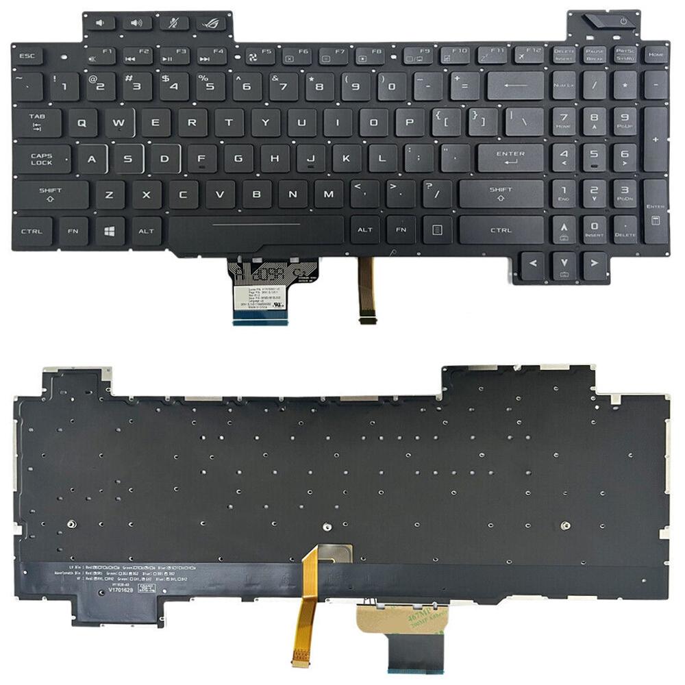 Laptoptoetsenbord met verlichting US-indeling voor ASUS ROG GL504 / GL504GV / GL504GM (zwart)