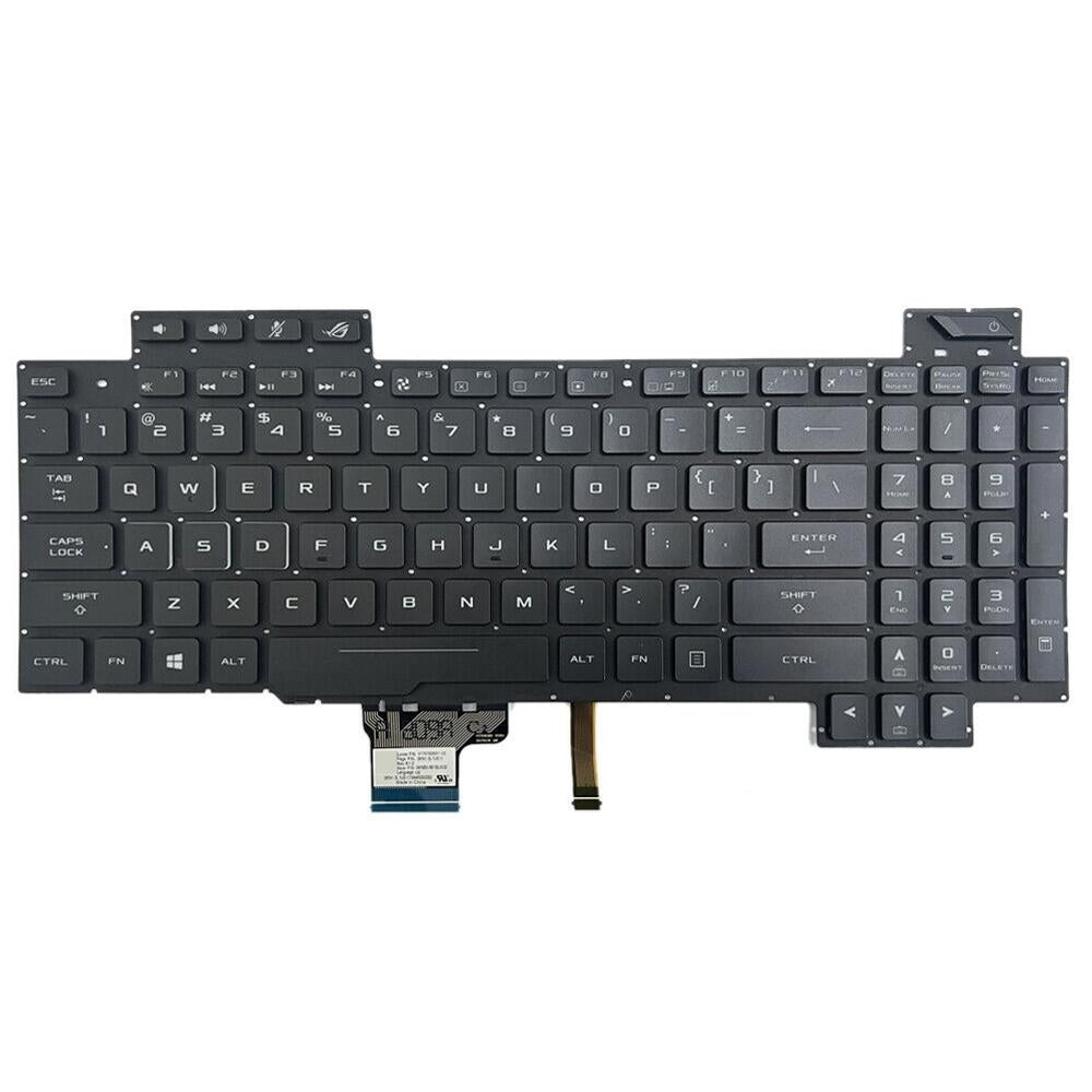 Laptoptoetsenbord met verlichting US-indeling voor ASUS ROG GL504 / GL504GV / GL504GM (zwart)