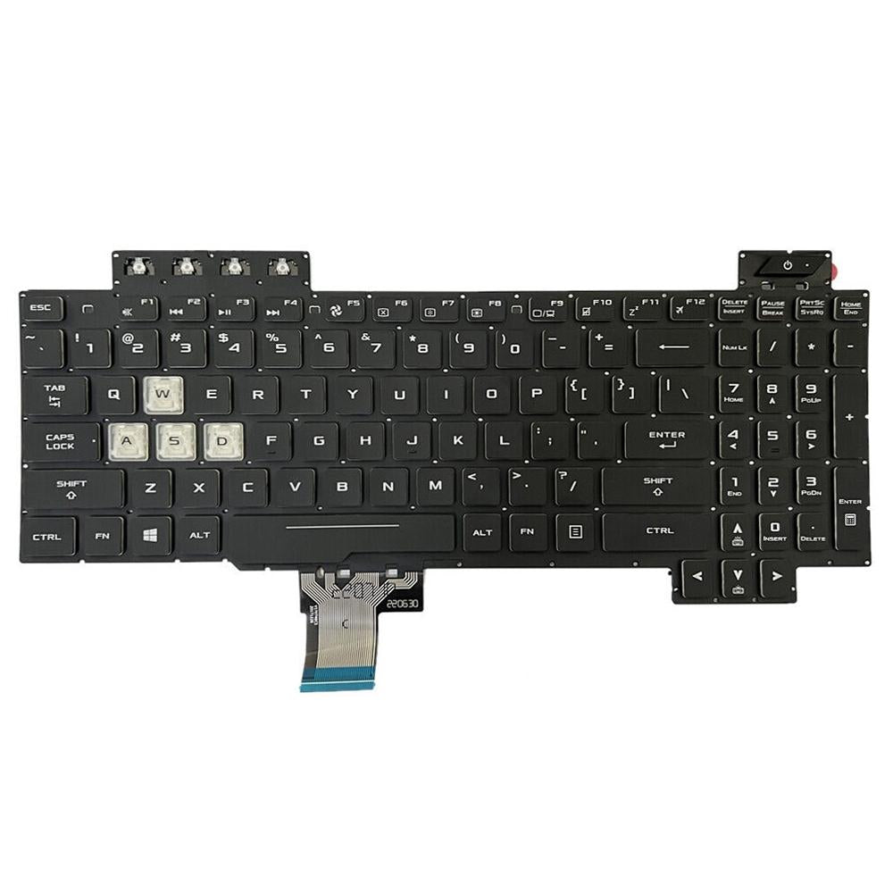 Laptoptoetsenbord met verlichting voor Asus TUF Gaming FX505D / FX505DY / FX505DD (US-indeling, zwart)