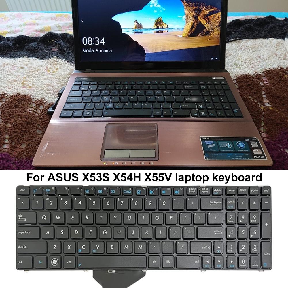 Laptoptoetsenbord voor ASUS X53S / X54H / X55V / K52 / K53 / G51 (US, zwart)