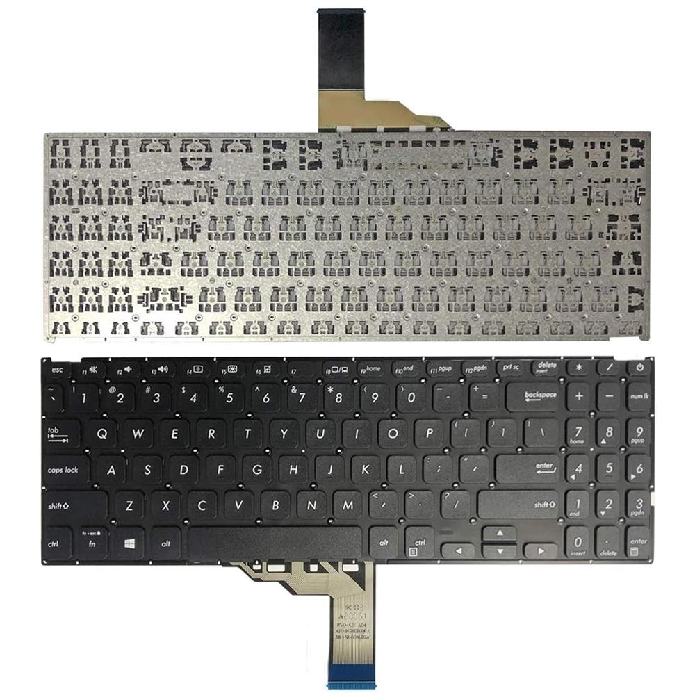 Laptoptoetsenbord US-indeling voor ASUS Vivobook X512 / X512FA / X512DA (zwart)
