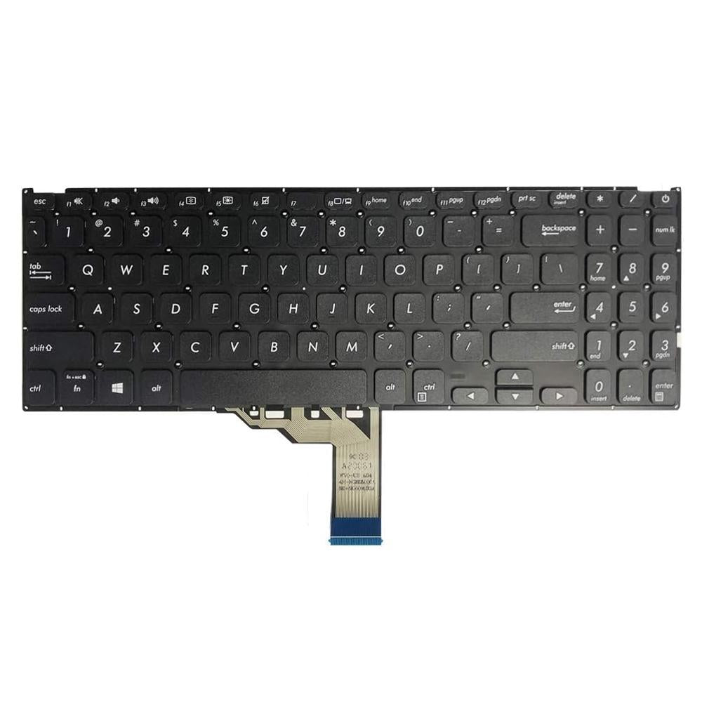 Laptoptoetsenbord US-indeling voor ASUS Vivobook X512 / X512FA / X512DA (zwart)
