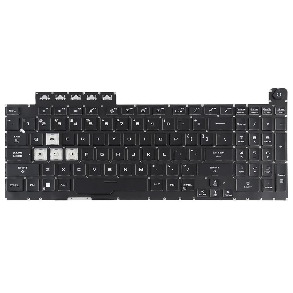 Laptoptoetsenbord met verlichting voor Asus ROG Strix GL703V / GL503V (US-indeling, zwart)