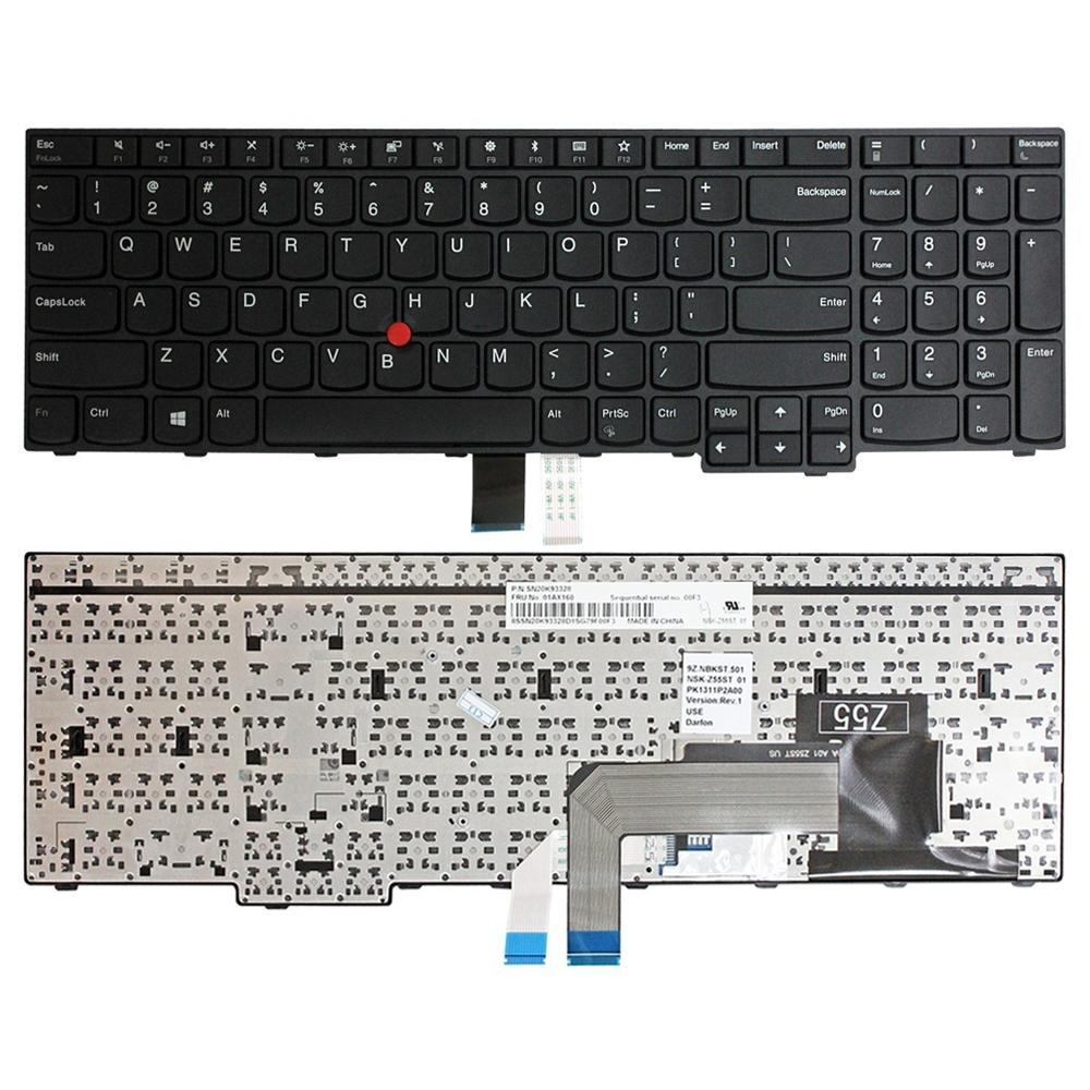 Laptoptoetsenbord US-indeling voor Lenovo ThinkPad E570 / E575