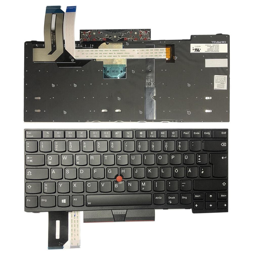 Laptoptoetsenbord voor Lenovo ThinkPad E480 / E485 / T480s / L480 (Duitse indeling)