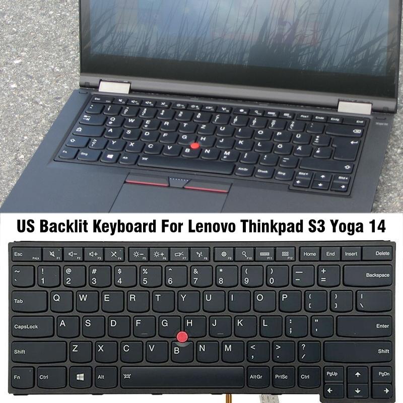 Laptoptoetsenbord met verlichting US-indeling voor Lenovo ThinkPad S3 Yoga 14