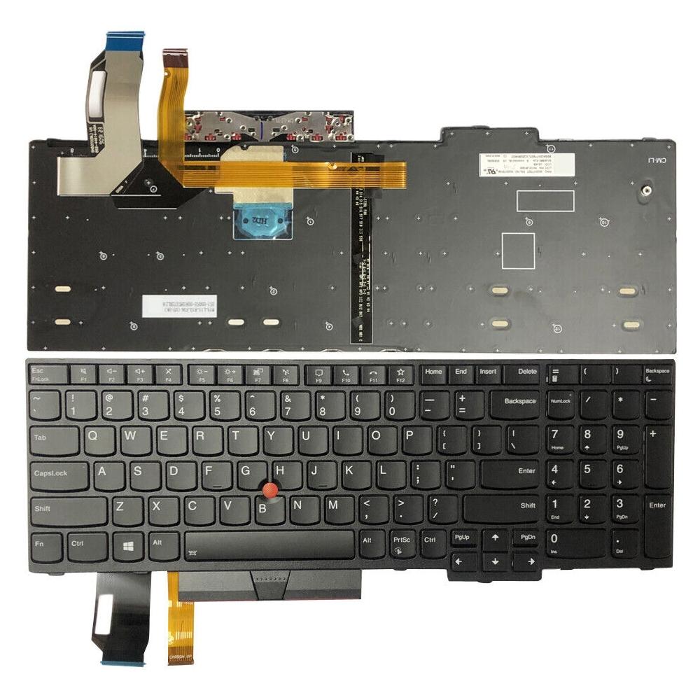 Laptoptoetsenbord met verlichting US-indeling voor Lenovo ThinkPad E580 / E585 / L580 / E590