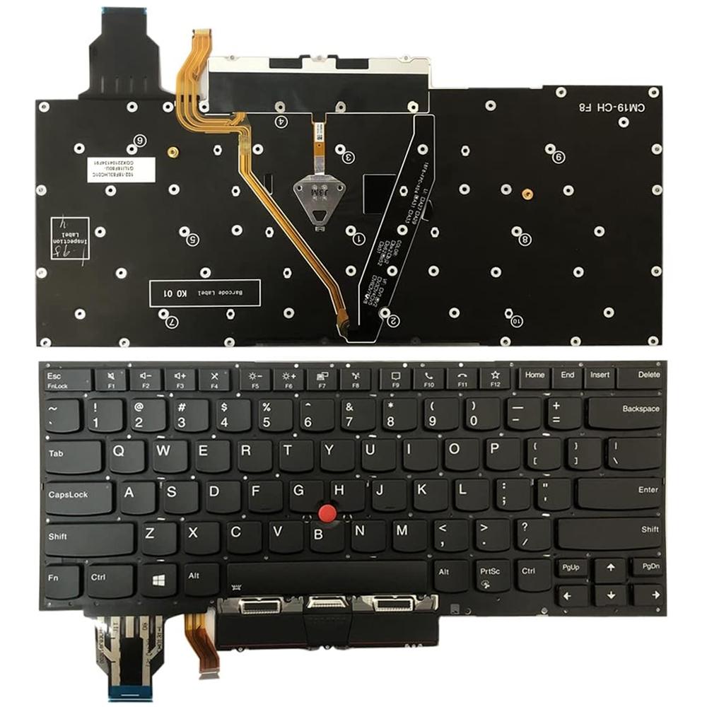 Laptoptoetsenbord met verlichting US-indeling voor Lenovo ThinkPad X1 Carbon (2019 / 2020)