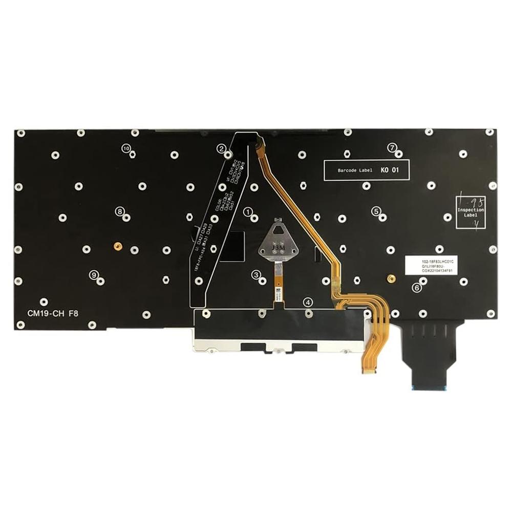 Laptoptoetsenbord met verlichting US-indeling voor Lenovo ThinkPad X1 Carbon (2019 / 2020)