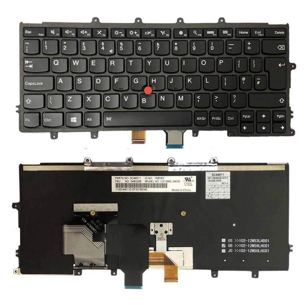Laptoptoetsenbord met verlichting voor Lenovo ThinkPad X240 en X250 (Britse indeling)