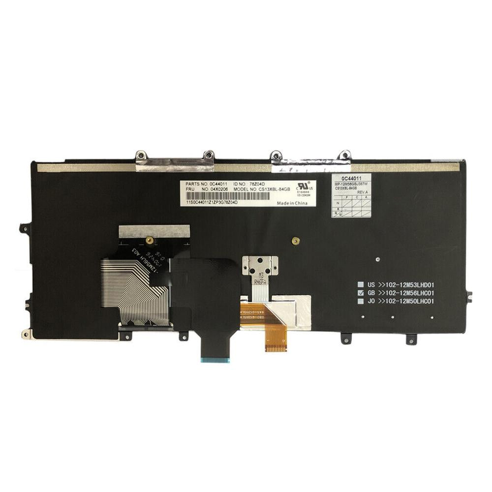 Laptoptoetsenbord met verlichting voor Lenovo ThinkPad X240 en X250 (Britse indeling)