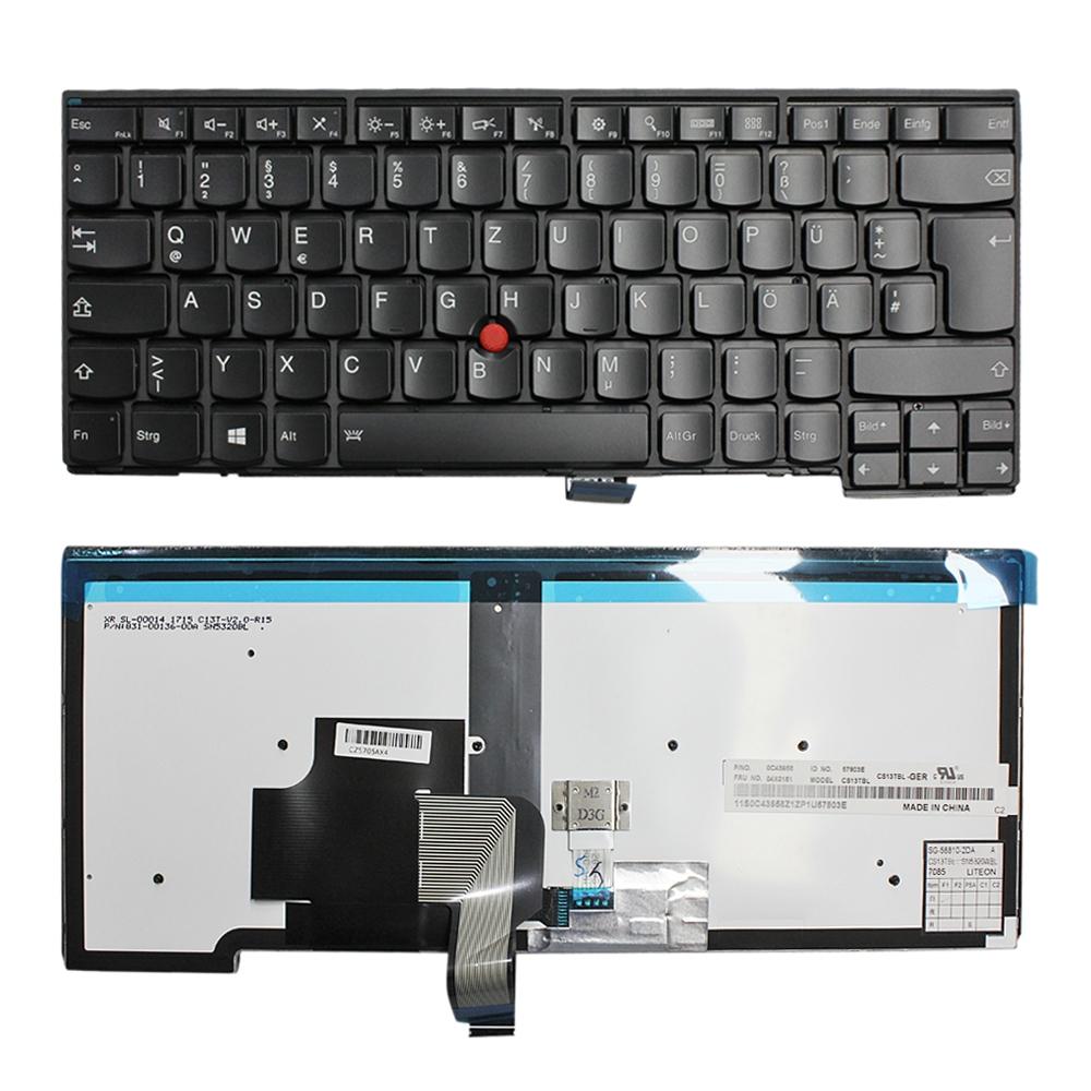 Verlicht laptoptoetsenbord voor Lenovo ThinkPad T440 / T440p / T440s (Duitse indeling)