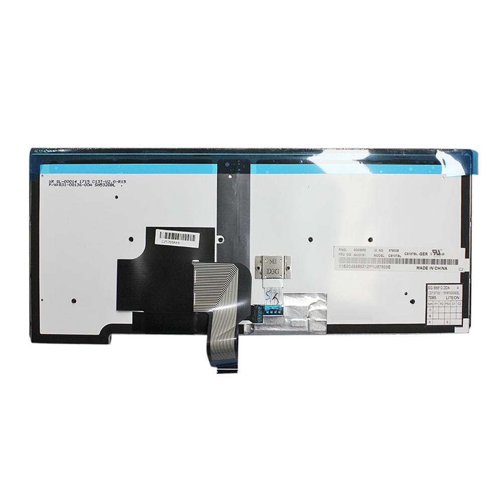 Verlicht laptoptoetsenbord voor Lenovo ThinkPad T440 / T440p / T440s (Duitse indeling)